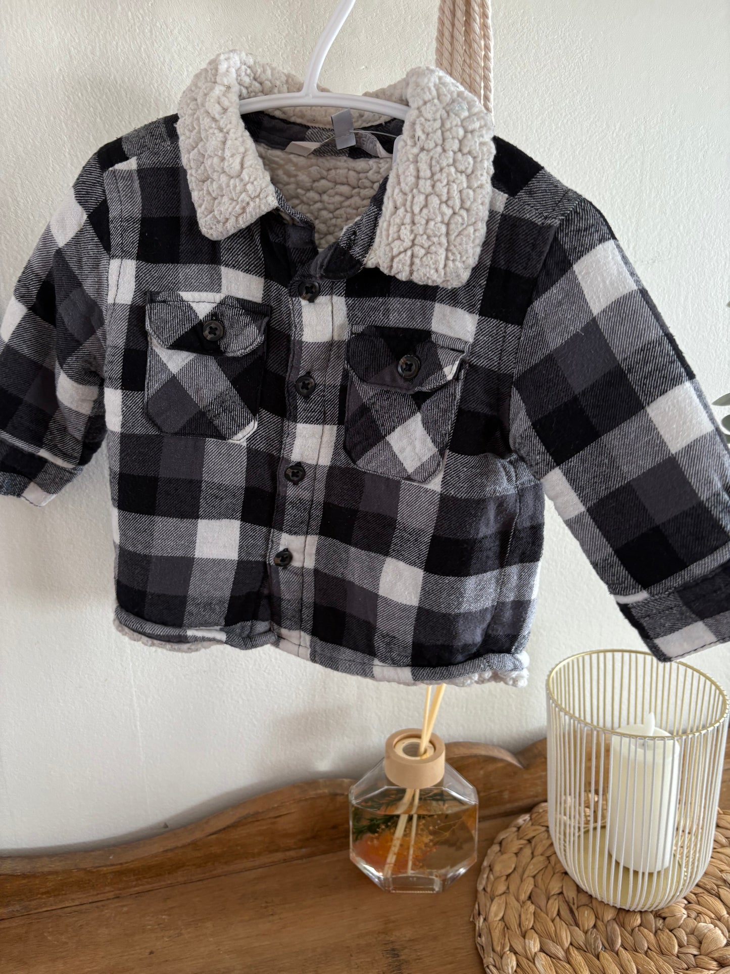 Veste mouton mi-saison 6-12m