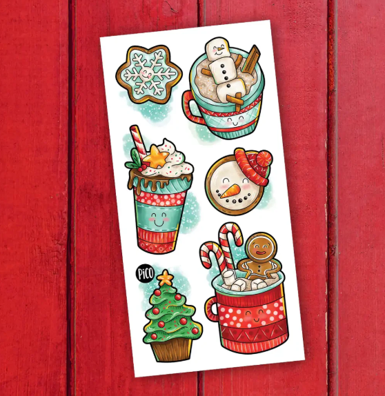 Tatouages temporaires Chocolat chaud