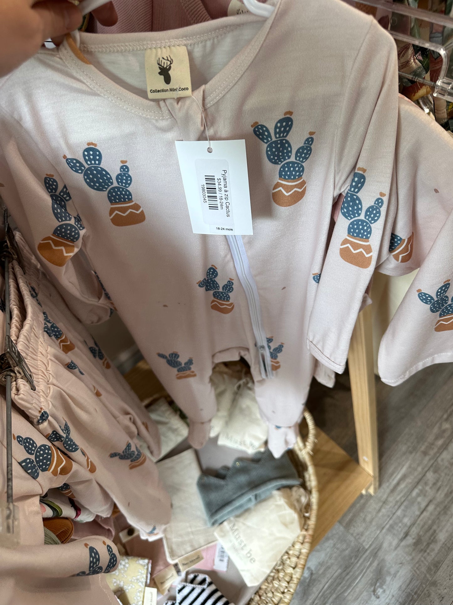 Pyjama à zip Cactus