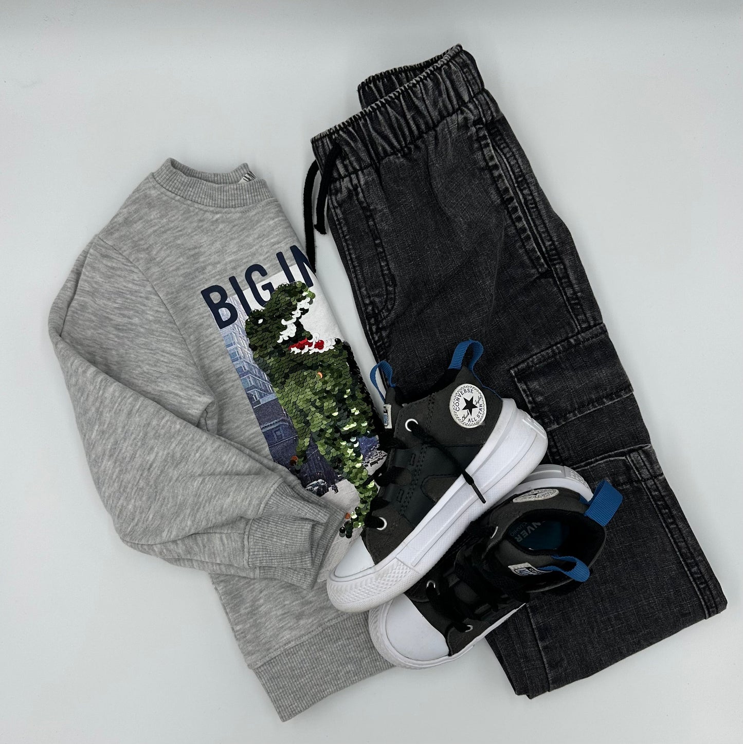 Pantalon cargo coupe ample 3 - 4ans - Boutique friperie le placard de Jeanne et cie