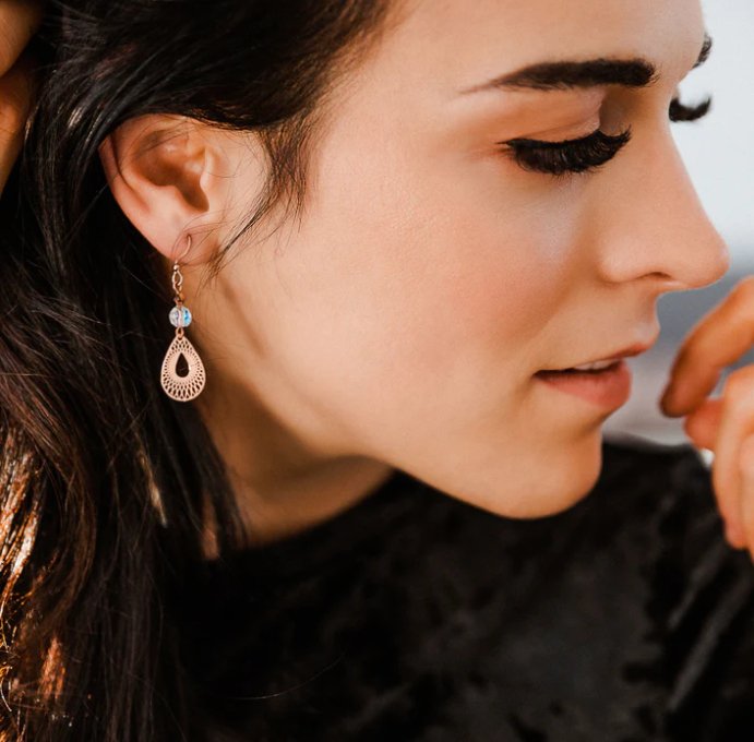 Boucles d'oreilles Stellaris - Boutique friperie le placard de Jeanne et cie