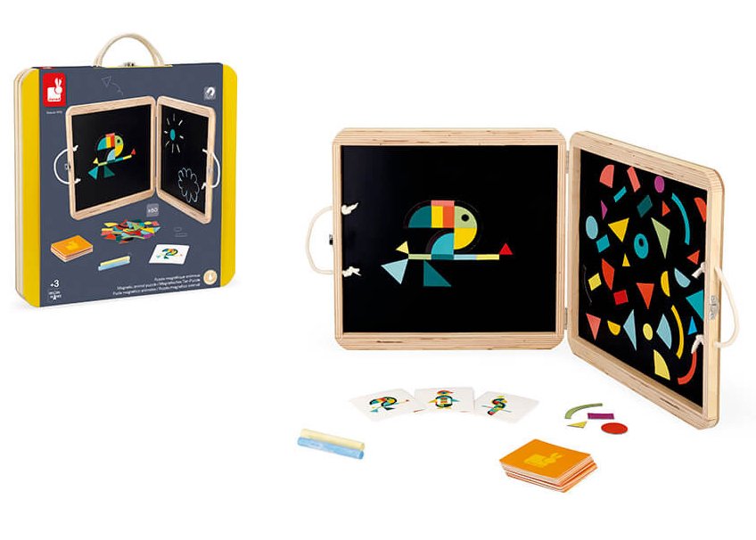 Casse-tête magnétique animaux - Janod - Boutique friperie le placard de Jeanne et cie