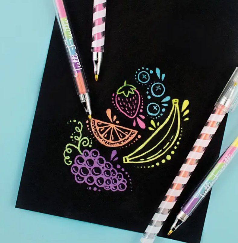 Crayons gel parfumés - Tutti fruitty - Boutique friperie le placard de Jeanne et cie