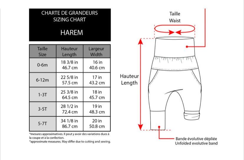 Harem little Boston - Boutique friperie le placard de Jeanne et cie