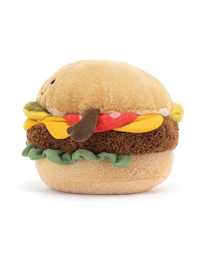 Peluche Hamburger Jellycat - Boutique friperie le placard de Jeanne et cie