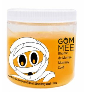 Slime moussante Rhume de momie ℍ𝔸𝕃𝕃𝕆𝕎𝔼𝔼ℕ 200g - gommeep - Boutique friperie le placard de Jeanne et cie