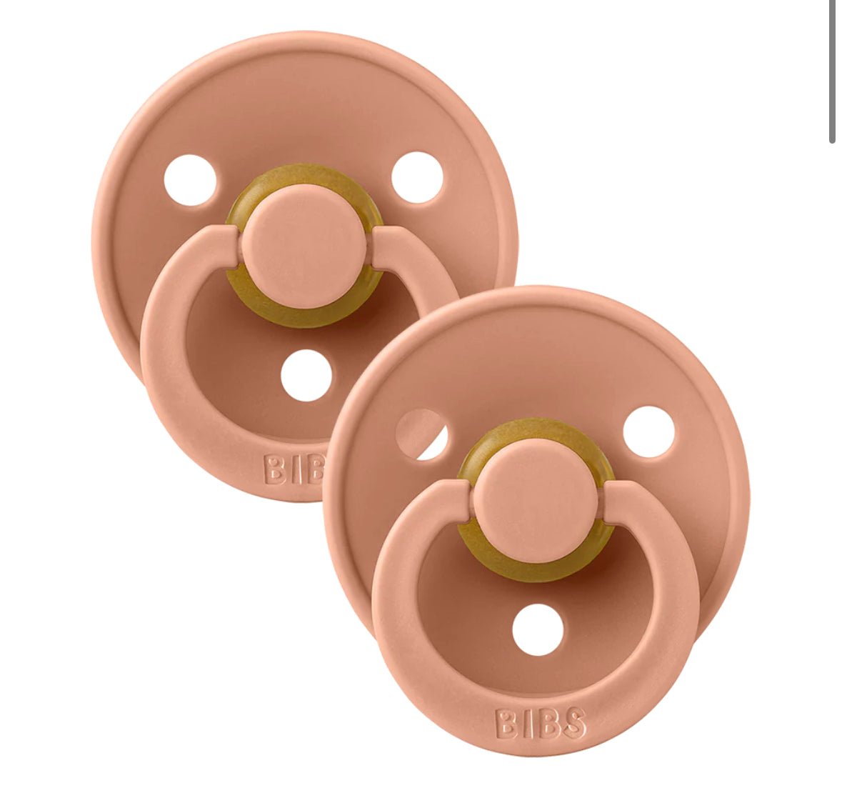 Suce BIBS latex - Pêche - Boutique friperie le placard de Jeanne et cie