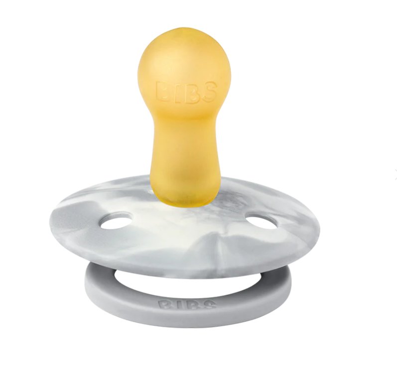 Suce BIBS latex - Tie dye gris - Boutique friperie le placard de Jeanne et cie