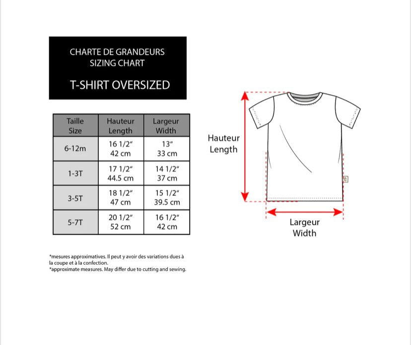 T-shirt oversized plàtano - Boutique friperie le placard de Jeanne et cie