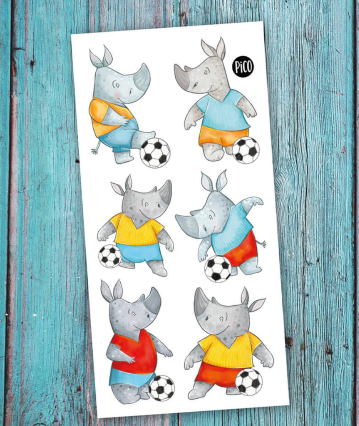Tatouages temporaires Rico le joueur de soccer Pico Tatoo - Boutique friperie le placard de Jeanne et cie
