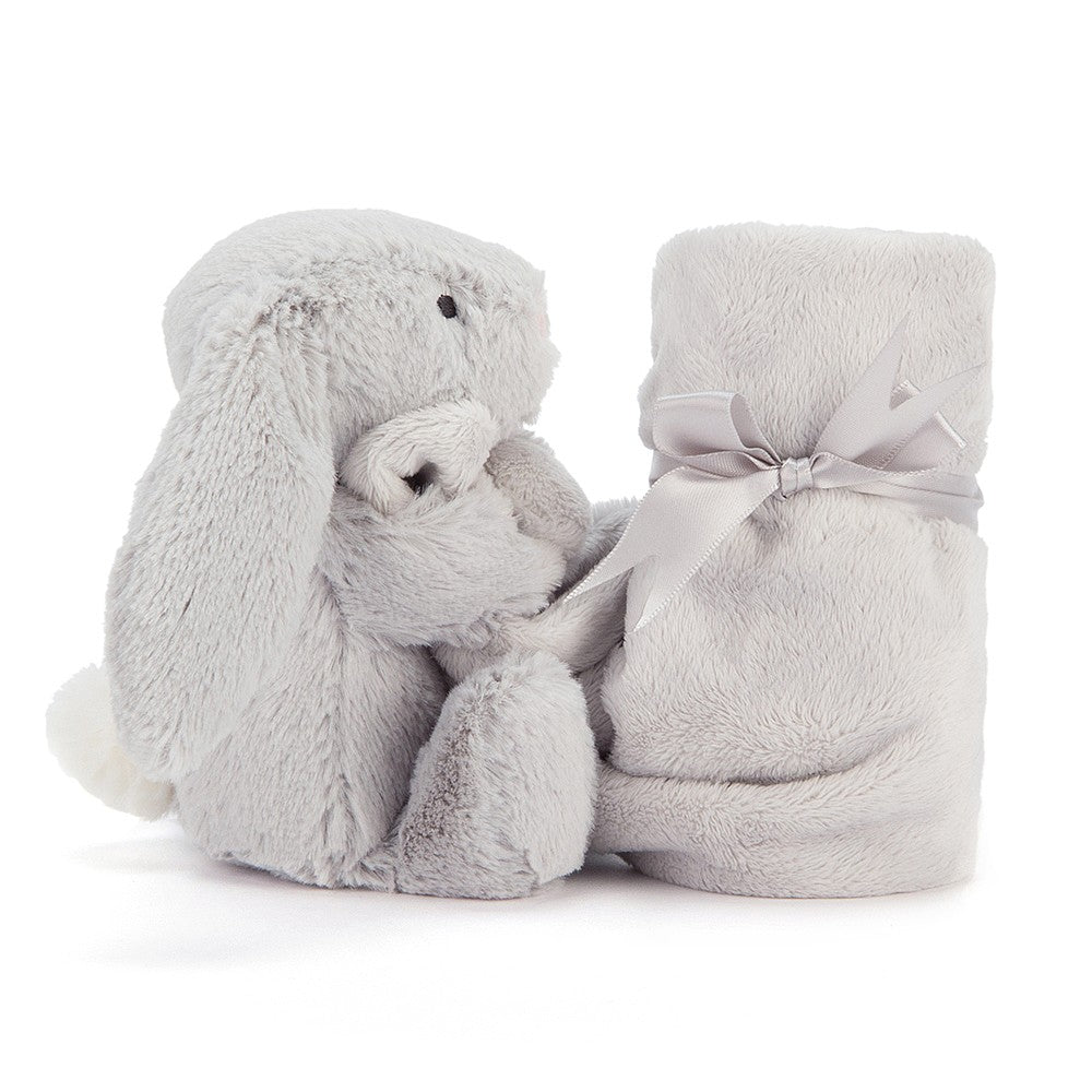 Toutou doudou lapin gris Jellycat - Boutique friperie le placard de Jeanne et cie