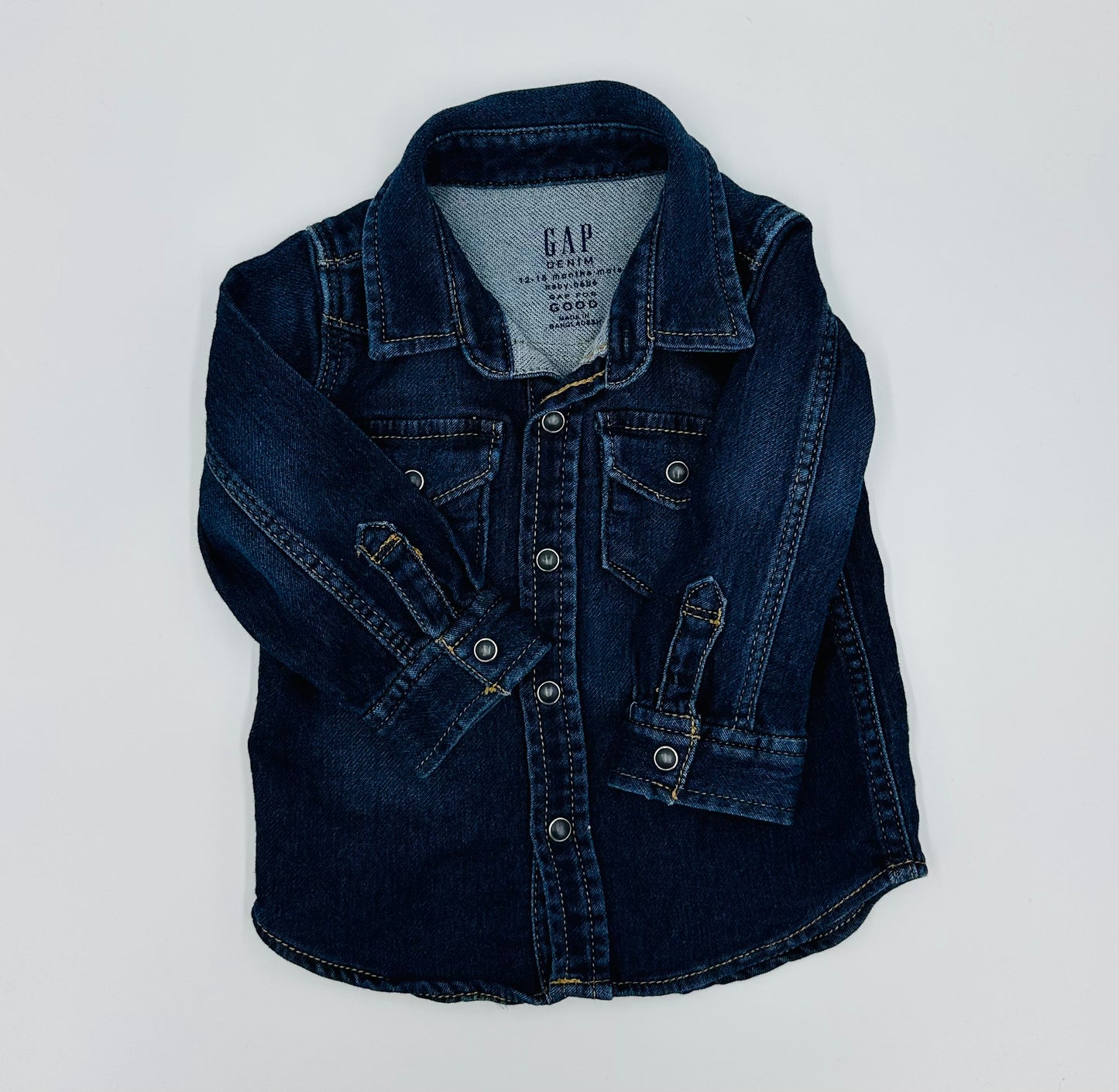Chemise épaisse denim 12-18m