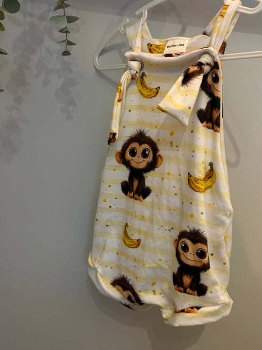 Salopette évolutive 6-18mois Singes*NEUF