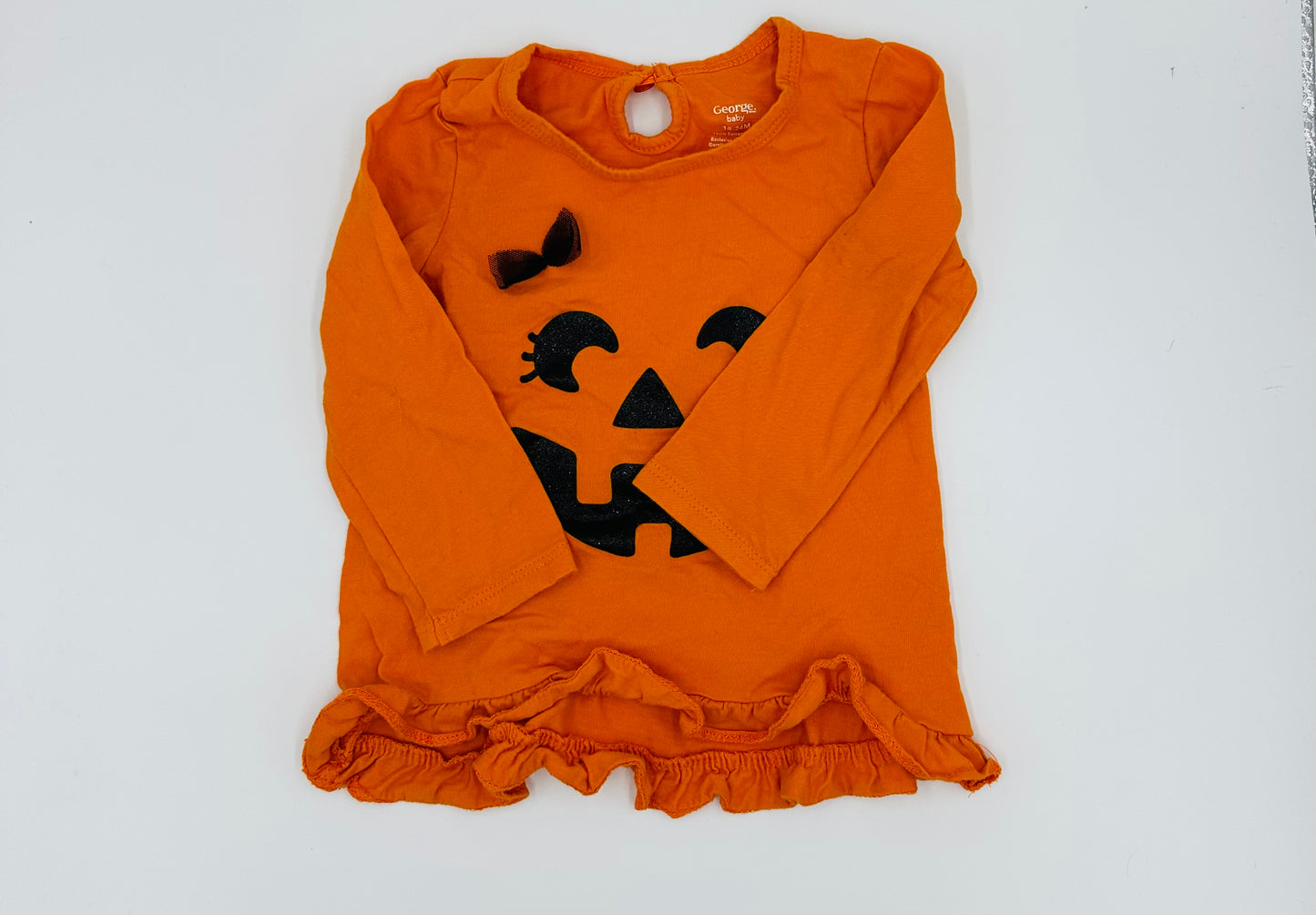 Chandail citrouille 18-24m*