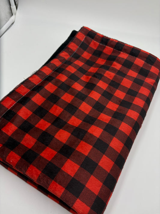 Doudou minky carreaux NEUF