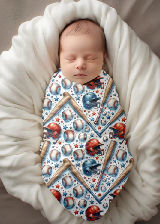 Doudou mousseline baseball