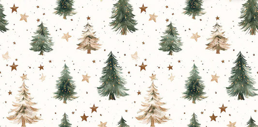 Couverture Minky - sapins