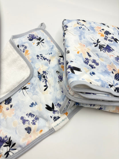 Serviette enfant fleuris Loulou lollipop NEUF