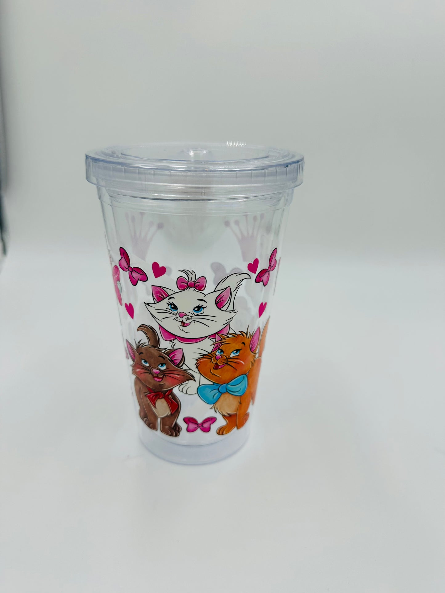 verre à paille en plastique Aristochats 20oz