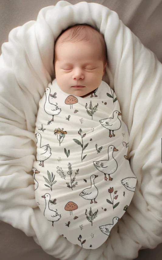 Doudou mousseline canards