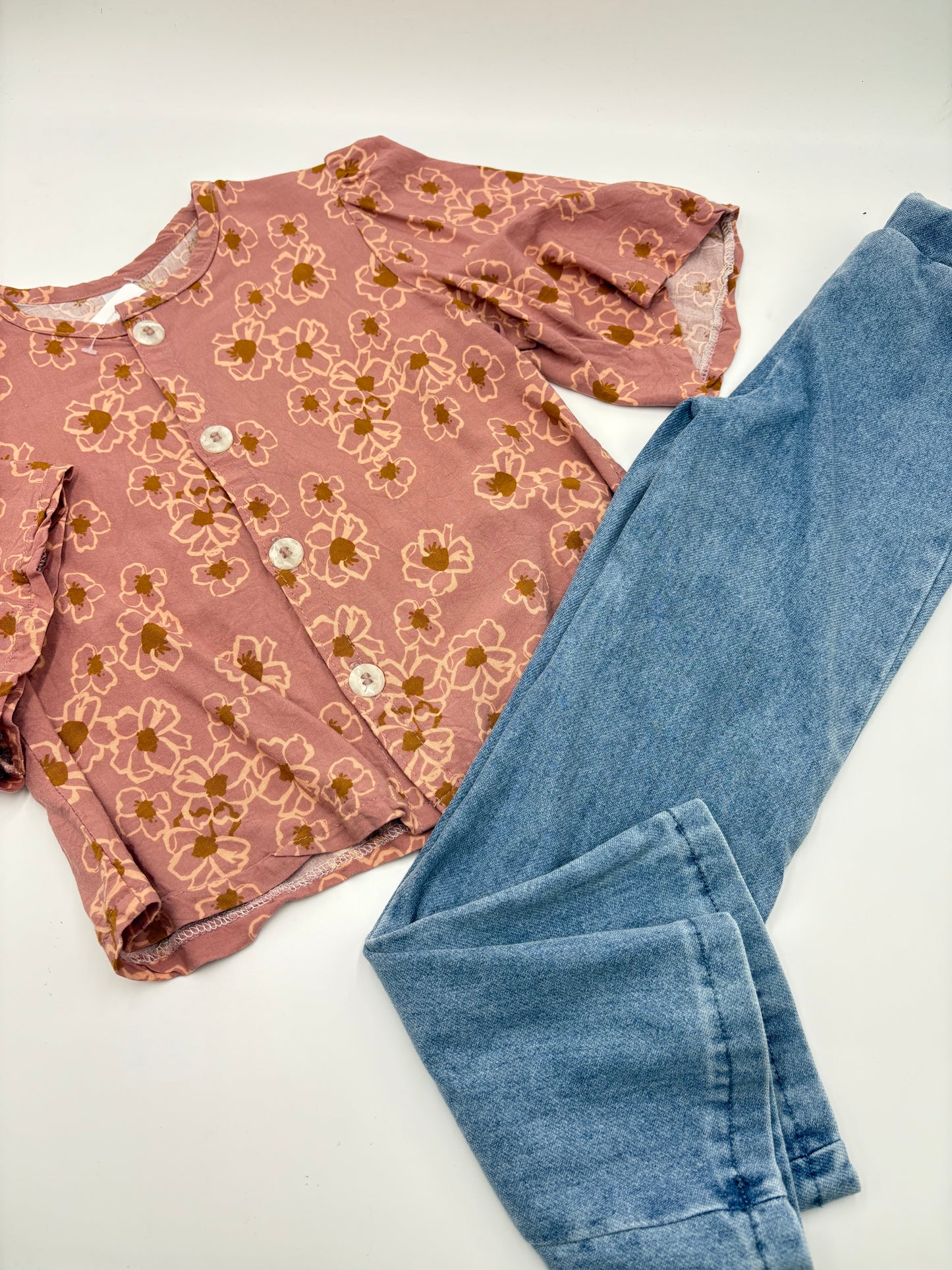 Chemisier/Haut Rubis Pastel 4-5ans