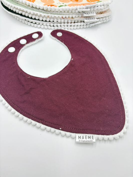 Bavoirs Maémé bourgogne*NEUF