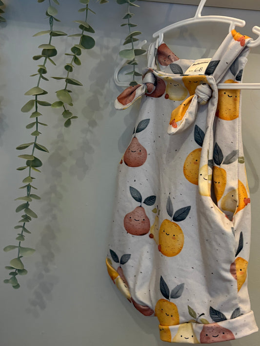 Salopette évolutive 6-18mois Fruits*NEUF