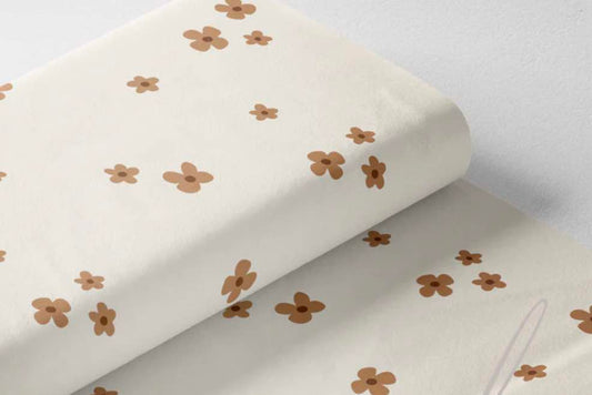 Couverture Minky - Fleurs minimaliste