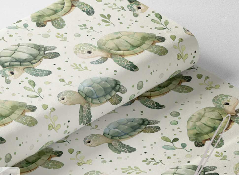 Couverture Minky - Tortues