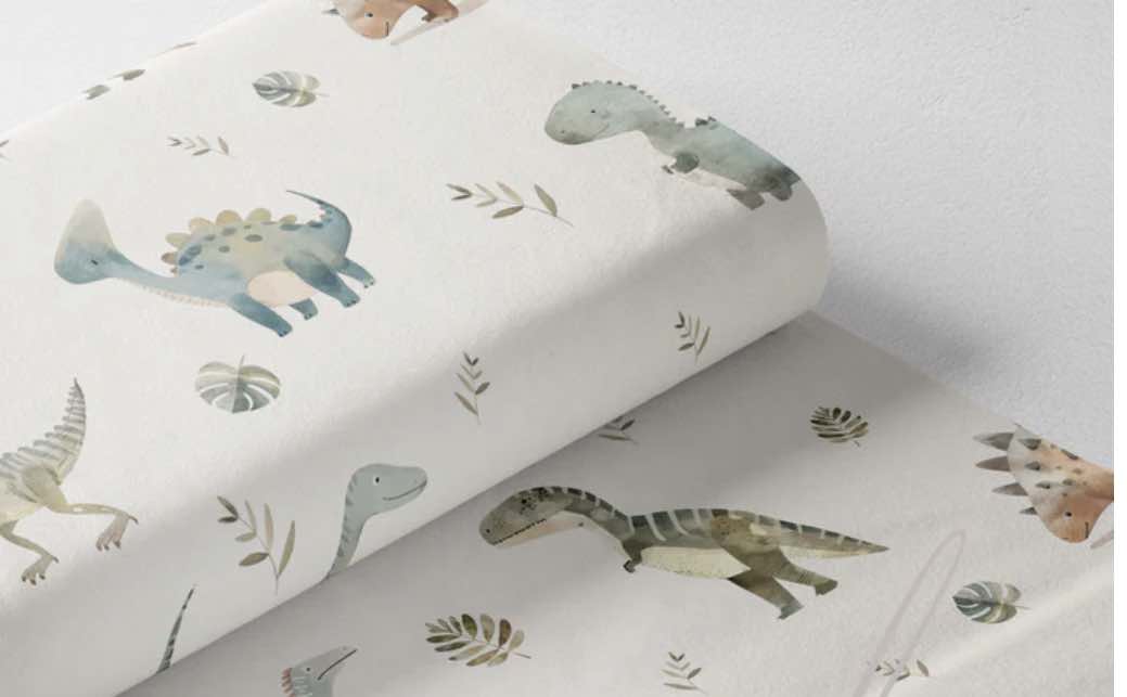 Couverture Minky - Dino minimaliste