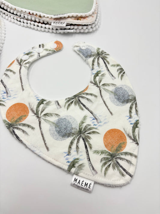 Bavoirs Maémé Palmiers*NEUF