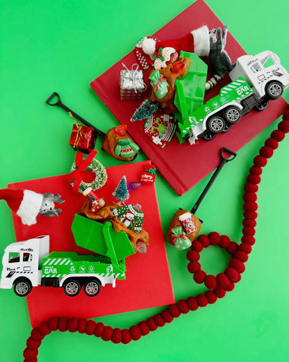 Ensemble de pâte à modeler camions festifs