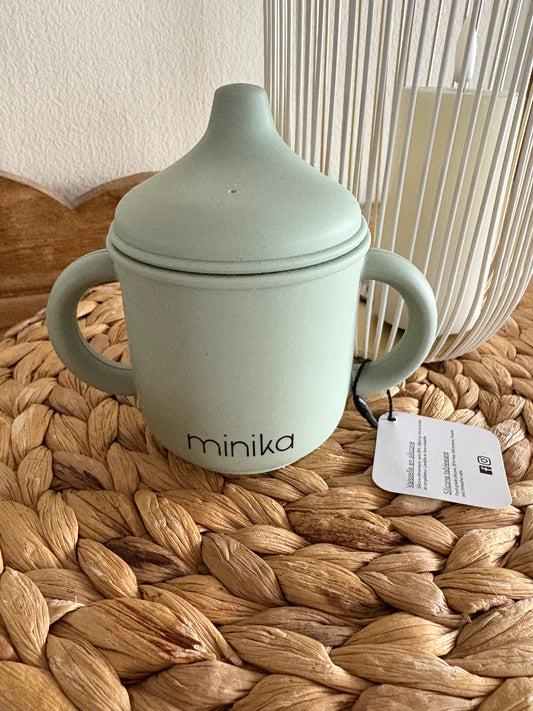 Verre à bec silicone sauge NEUF