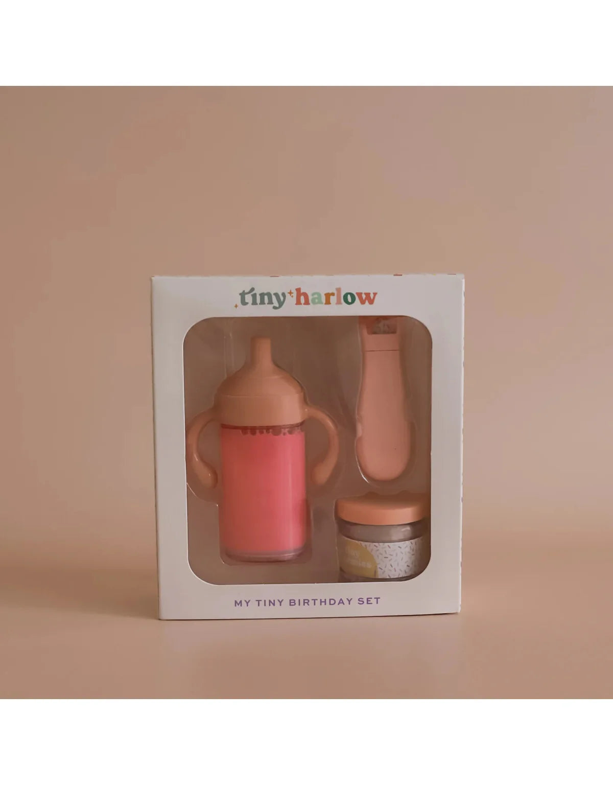 Coffret cadeau - gâteau d’anniversaire et lait à la fraise - Tiny Harlow