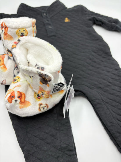 Pantoufles bébé ô chaud 3-6mois NEUF