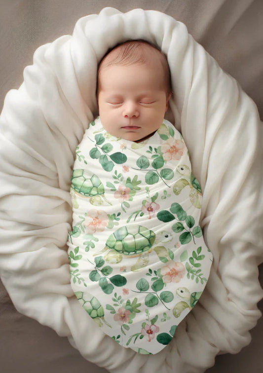 Doudou mousseline tortues