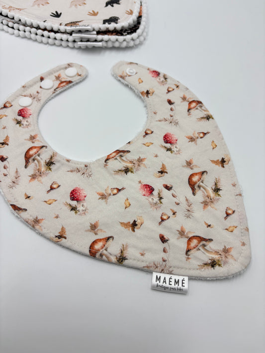 Bavoirs Maémé Champignon NEUF