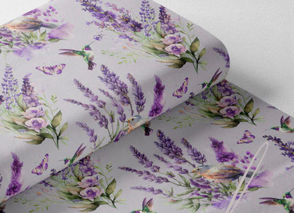 Couverture Minky - jardin des lilas