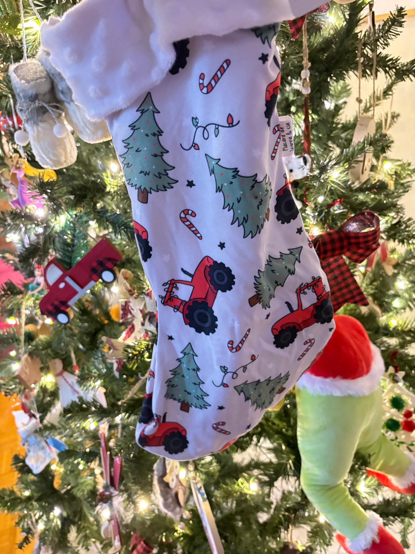 Bas de Noël Tracteurs festifs* NEUF