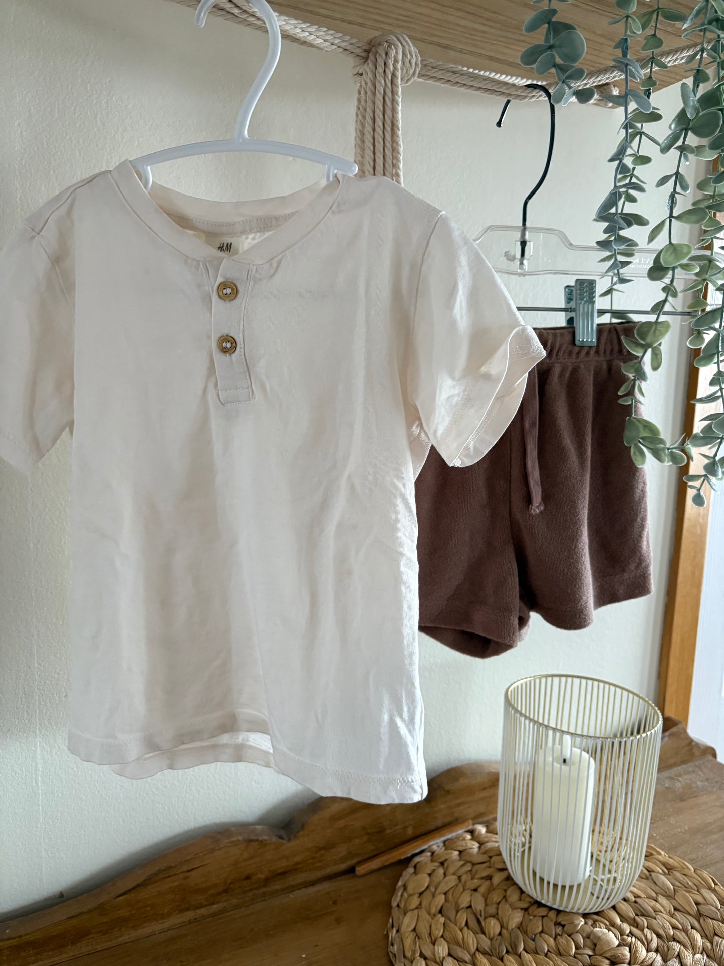 Ensemble 2-3ans short ratine