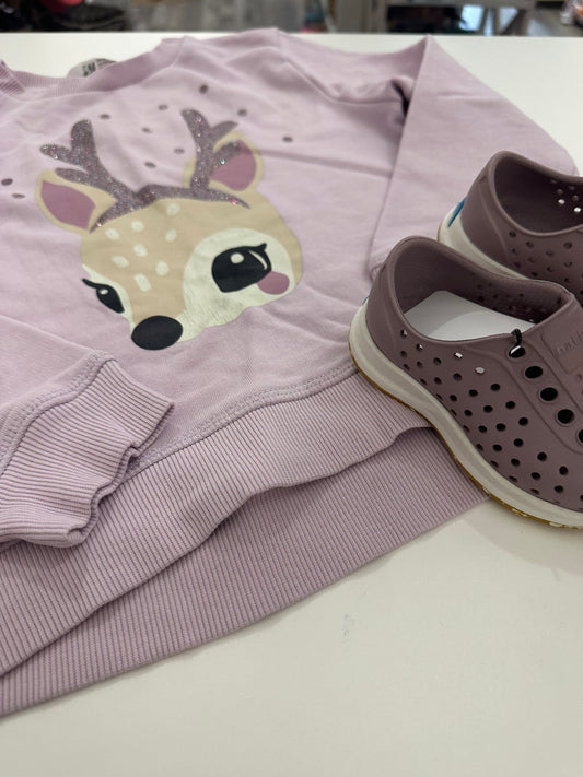 Crewneck mauve reine 4-6ans