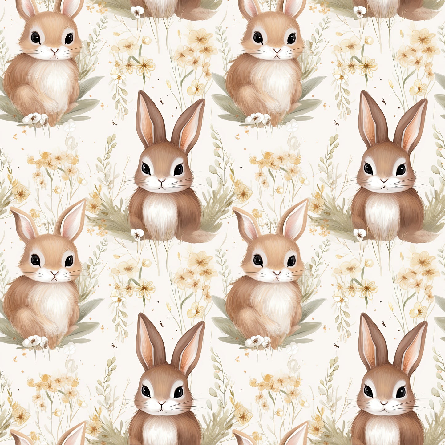 Couverture Minky - lapins doux