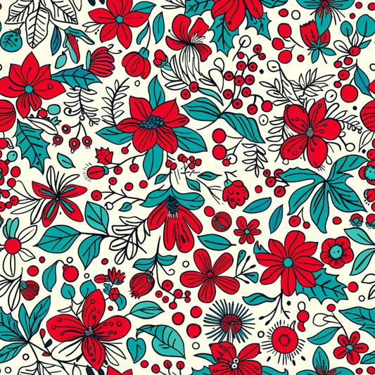 Confection évolutive - maison - fleurs festives