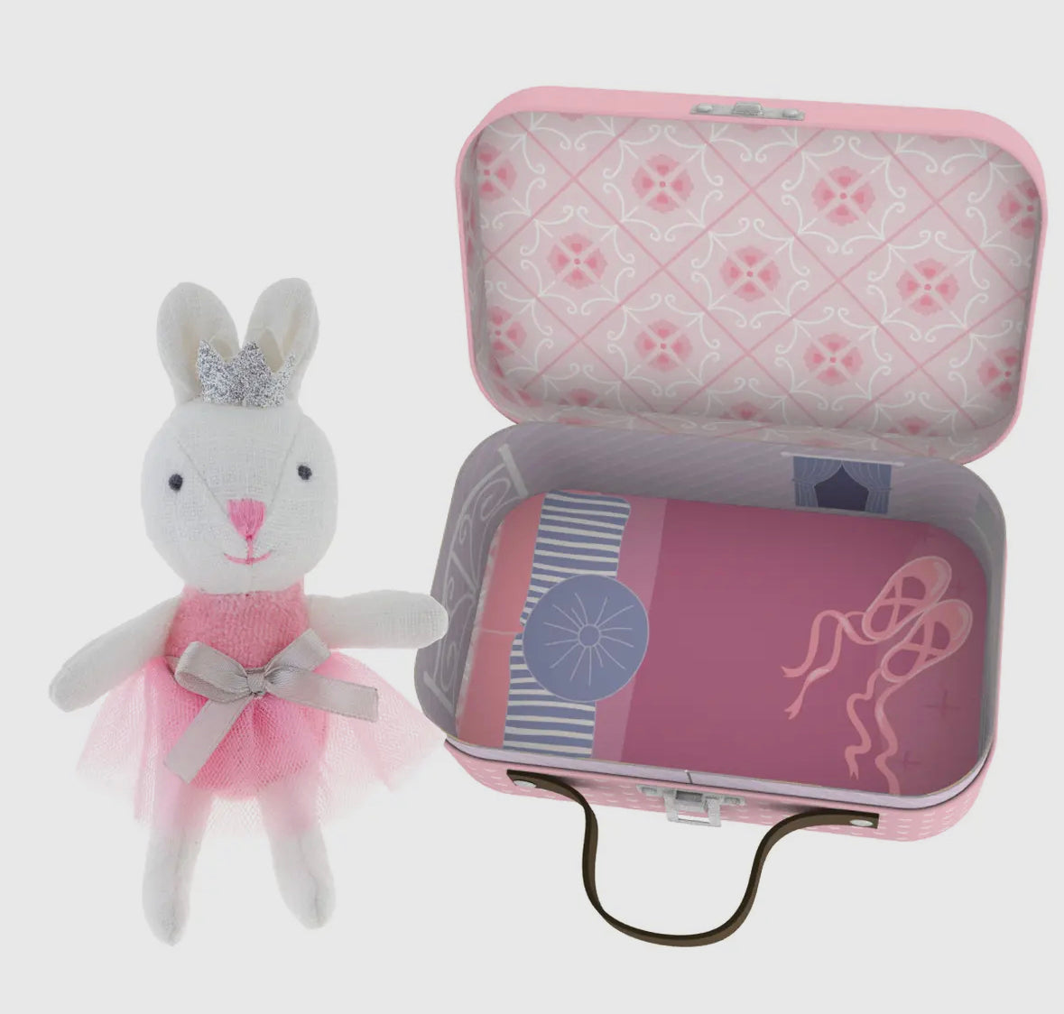 Peluche lapin en voyage