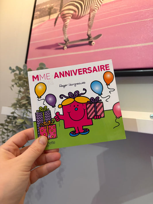 Livre Mme anniversaire
