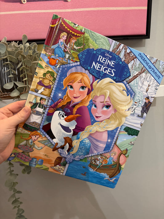 Livre cherche et trouve - reine neige