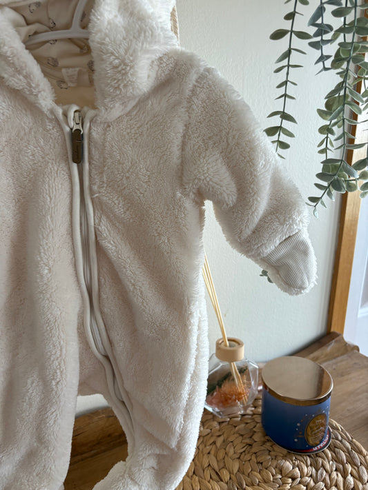 Manteau Onepiece ours 2-4m