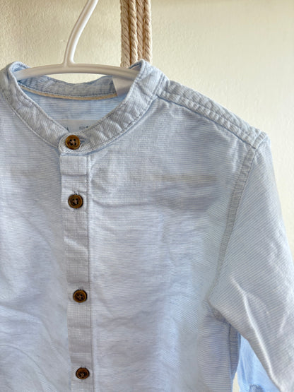 Chemise bleu pale 18-24m