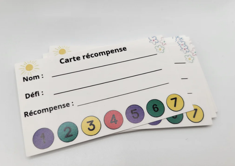 Cartes récompenses