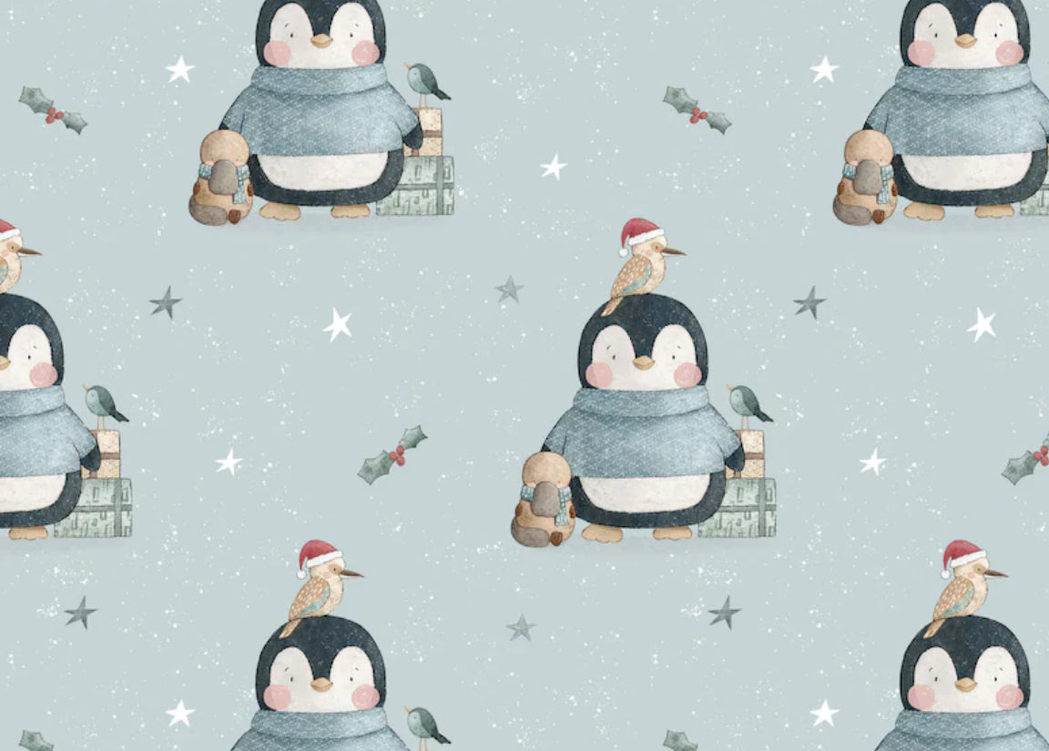 Couverture Minky - pingouin